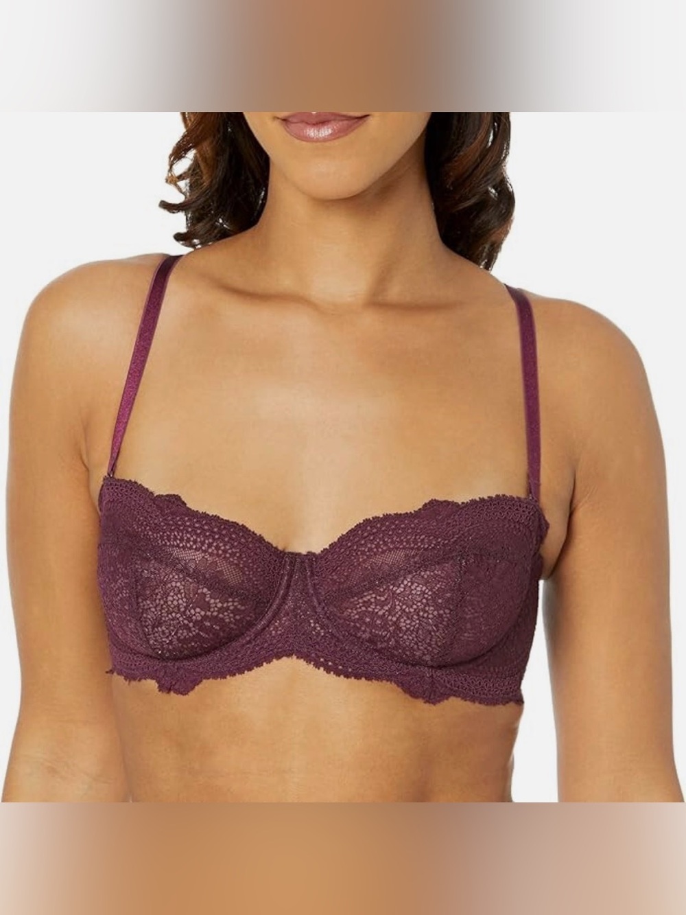 Cosabella Forte Lace Underwire Bra in Burgundy - size: 34B - NWT